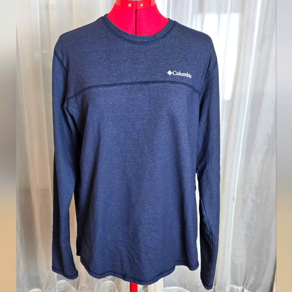 Columbia Long Sleeve Shirt | Men's Medium | Navy Blue